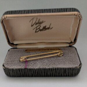 Vtg. DOLAN BULLOCK 14KT. Gold Filled Tie Clasp Pin
